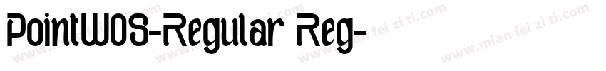 PointW05-Regular Reg字体转换